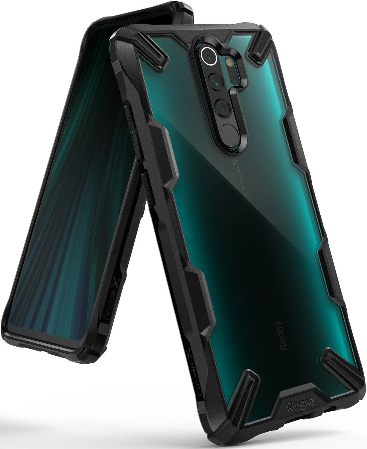 Чехол Ringke Fusion X для Xiaomi Redmi Note 8 прозрачный жесткий чехол из поликарбоната мягкий