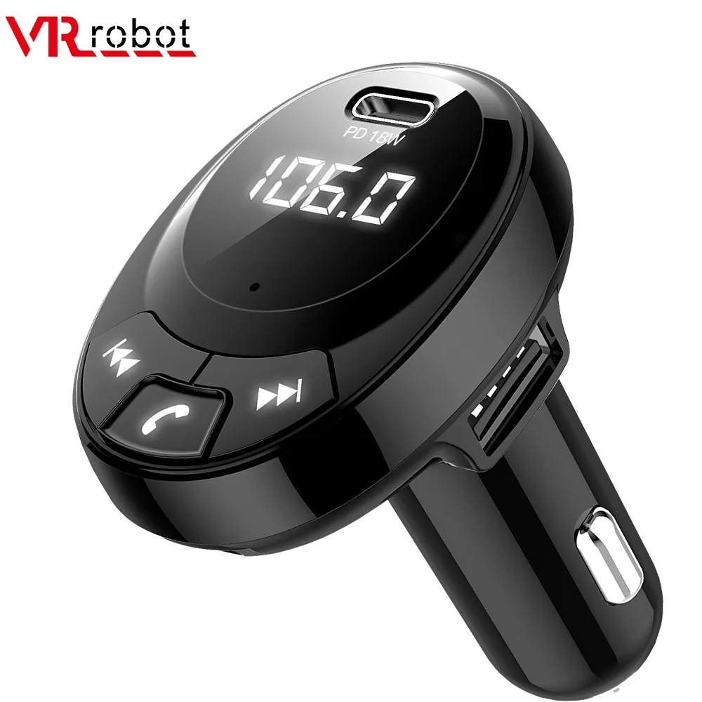 VR robot Bluetooth автомобильный fm передатчик беспроводной комплект Handfree стерео MP3 плеер