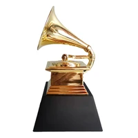 the grammy awards trophy souvenirs real size 23cm music award cup metal champions trophy replica nice gift diy free engraving