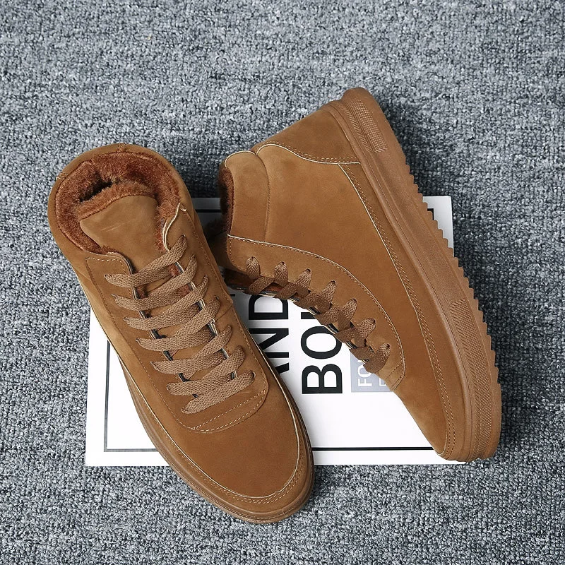 Khaki BIGFIRSE/мужские кроссовки на шнуровке; Сезон Зима; уличные мужские модные кроссовки; сезон осень-зима; обувь на плоской подошве; zapatillas hombre; коллекция года; мужские кроссовки - Цвет: Khaki