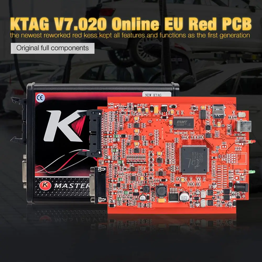 

2021 EU Red KTAG V7.020 Master V2.23 ECU Programmer K-TAG 7.020 OBD2 Manager Tuning Kit KTAG V2.23 No Token Limit Dropshipping