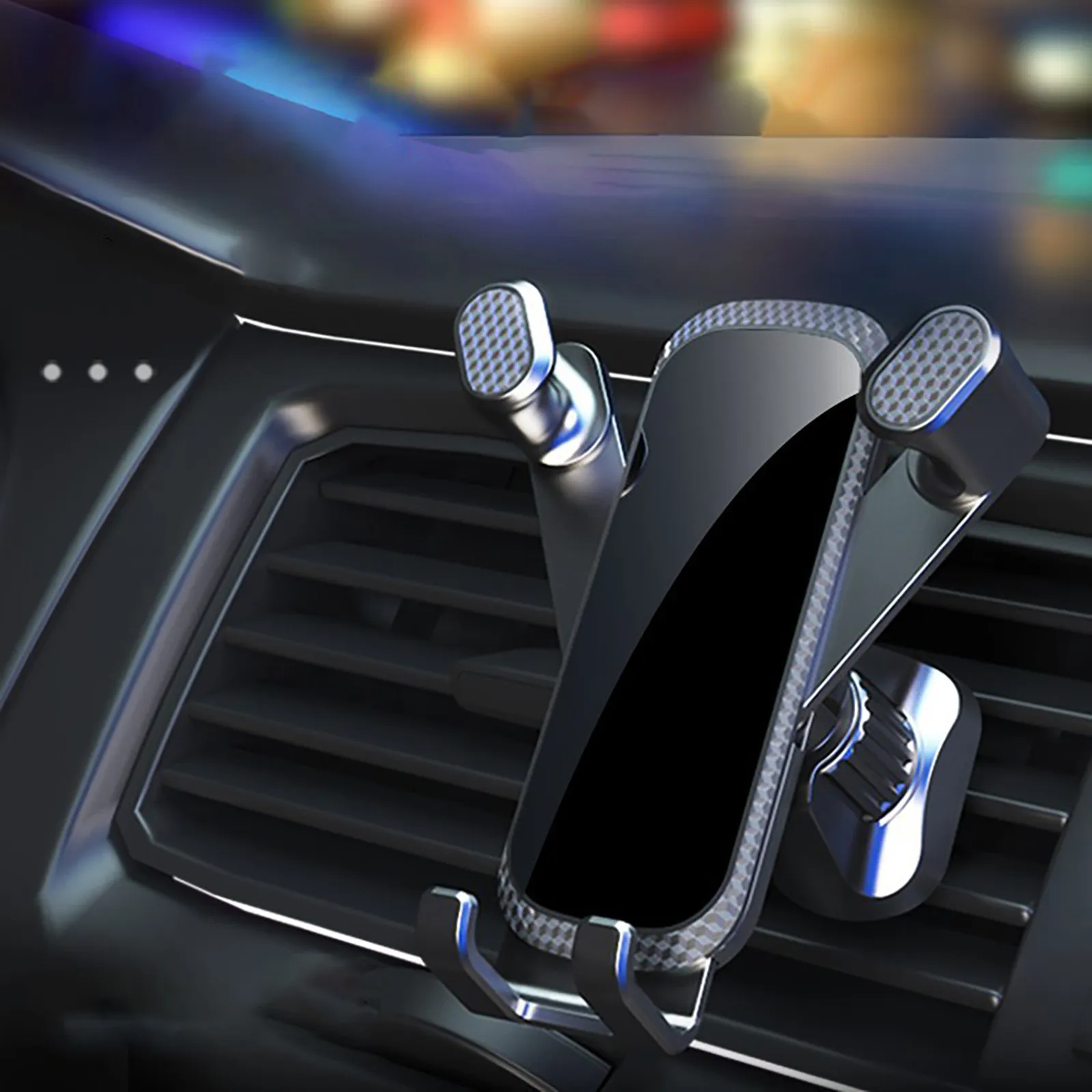 Black Air Outlet Car Mobile Phone Holder I-type Universal 360-degree Rotating Multi-purpose GPS Gravity | Автомобили и мотоциклы