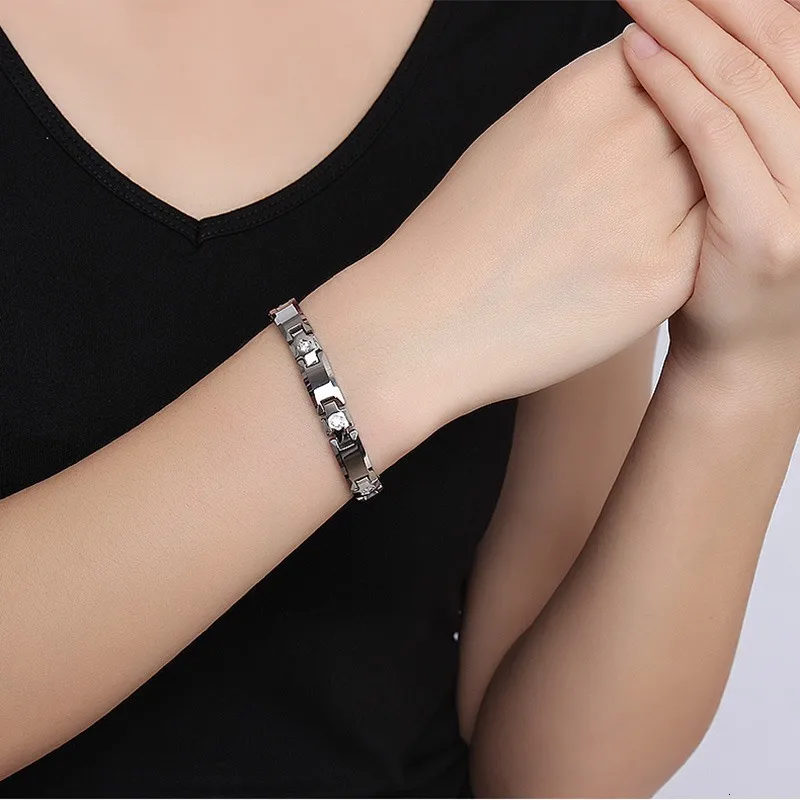 Vnox Для женщин магнитотерапия браслет Вольфрам из карбида для 7.6&quot | Украшения и