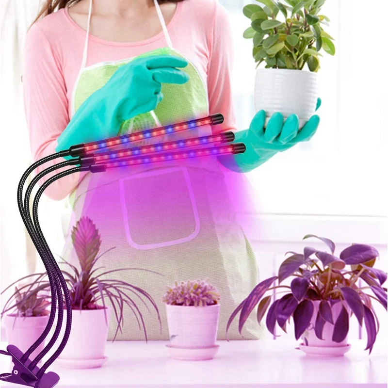 

Grow Lights for Indoor Plants, 45W 60 LED Bulbs Timming Plant Grow Lamp with Red, Blue Spectrum, 3/6/12H Timer.