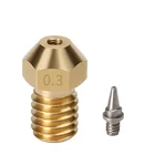 RAMPS 10 шт. 20 шт. E3D насадки Съемные насадки из нержавеющей стали 0,20,30,40,5 мм резьба 1,75 мм M6 V5 V6 Hotend детали для 3D-принтера