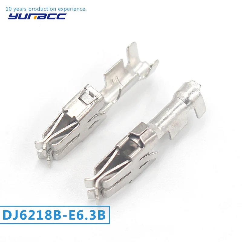 

6.3MM Excellent Series Automotive Car Splices tin-plating Wire Terminal DJ6218B-E6.3B Non-Insulated Female Crimp Terminals