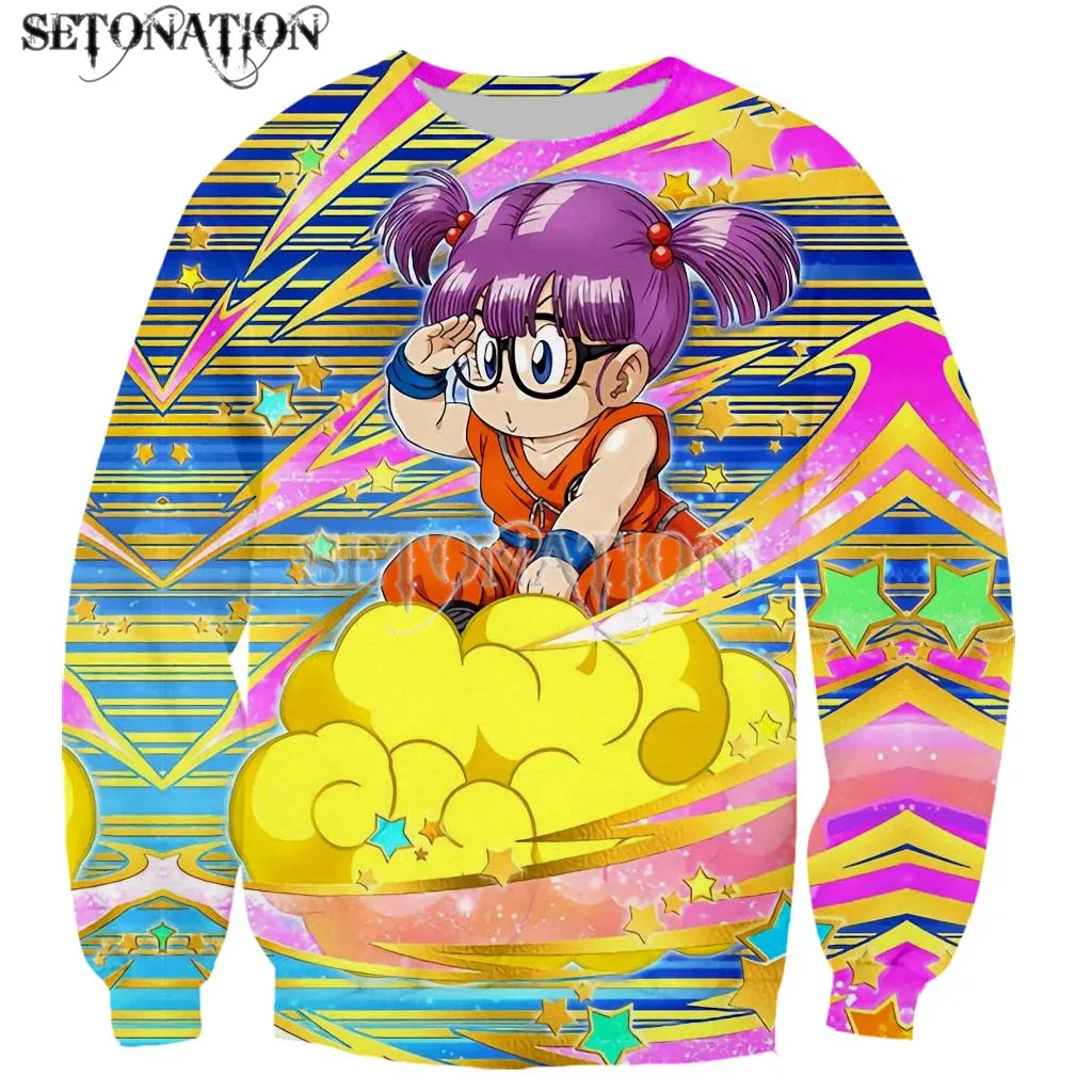 Arale модные с длинным рукавом 3D принт