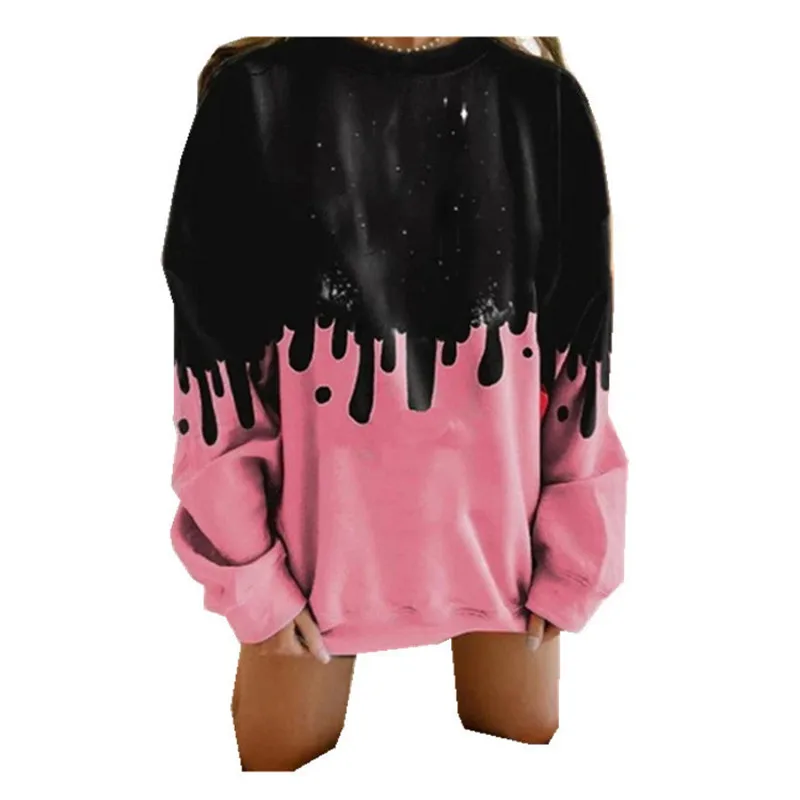 

2020 New Women's Fashion Large Size Long Sleeve Printing Casual Pullover Autumn Winter Sweatshirt Christmas Hoodies Streetwear