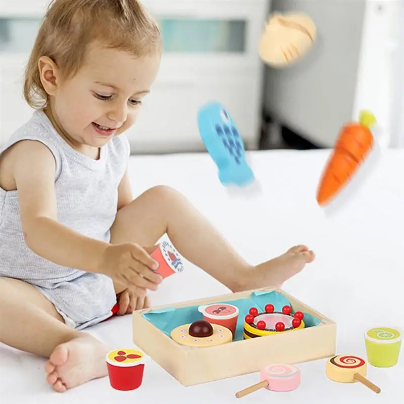 

1 set of Kids Kitchen Toys Children's Play House Toys Wooden Kitchen Toys