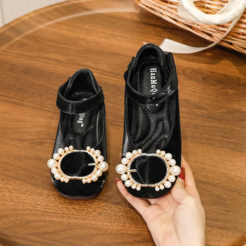 

New Children Leather Shoes Comfortable Flats Fashion Baby Toddler Casual Girls Princess Dance Shoes Kids Student 019