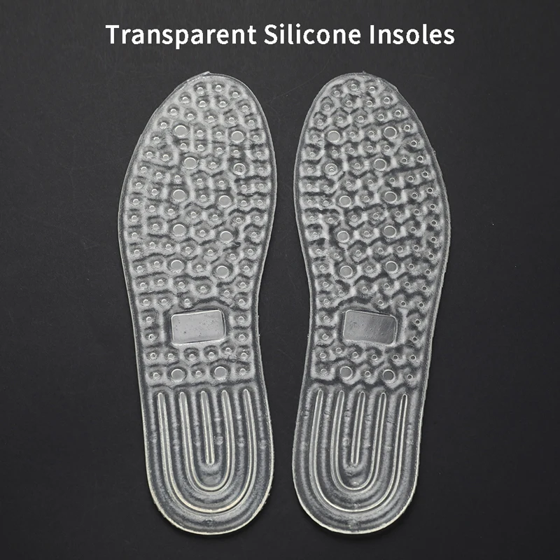 

1Pair Silicone Gel Orthopedic Insoles Women High Heel Shoes Flat Foot Arch Support Pads Shoe Inserts Transparent Massage Insole