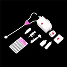 1 Набор, пластиковые докторские Игрушки для девочек, медицинский набор, коробка для лекарств для домашних животных, игрушки для детей, ролевые игры, ролевые игры, куклы, аксессуары