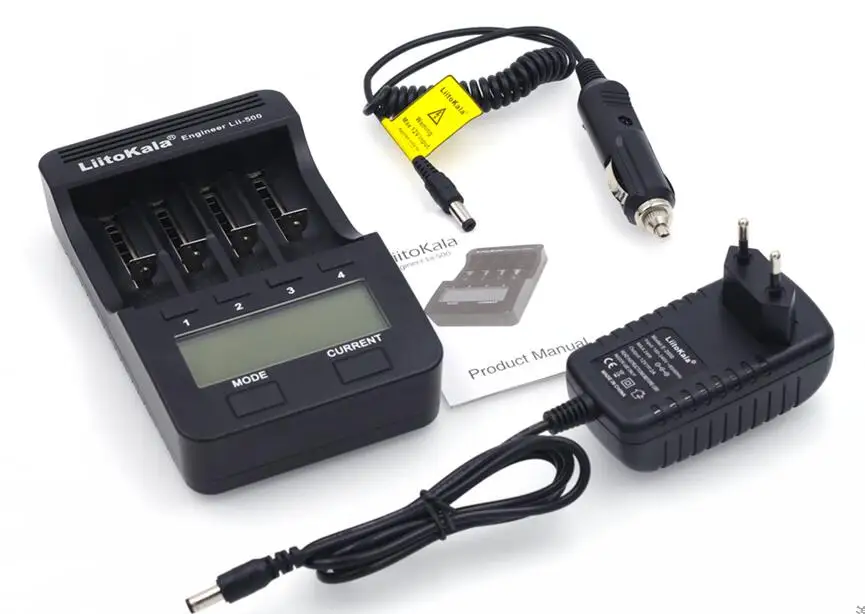 Lii500 Full set Умное устройство для зарядки никель-металлогидридных аккумуляторов от компании Liitokala: Lii500 ЖК-дисплей Батарея Зарядное устройство, Зарядка 18650 3,7 V 18350 18500 16340 25500 10440 14500 26650 1,2 V AA AAA NiMH батарейка - Цвет: Lii500 Full set