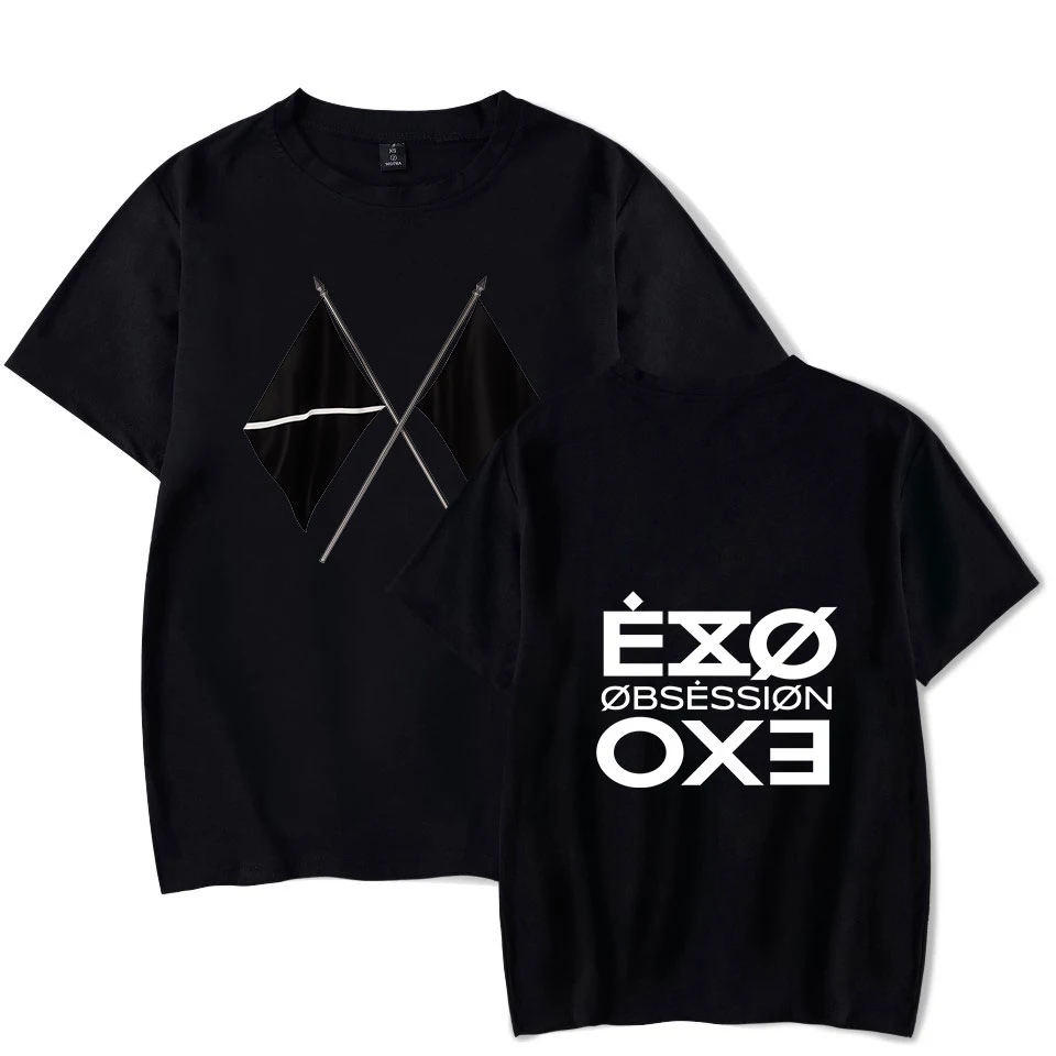 2019 экзо шестой альбом навязчивой идеей EXO сцены место печати Футболка для