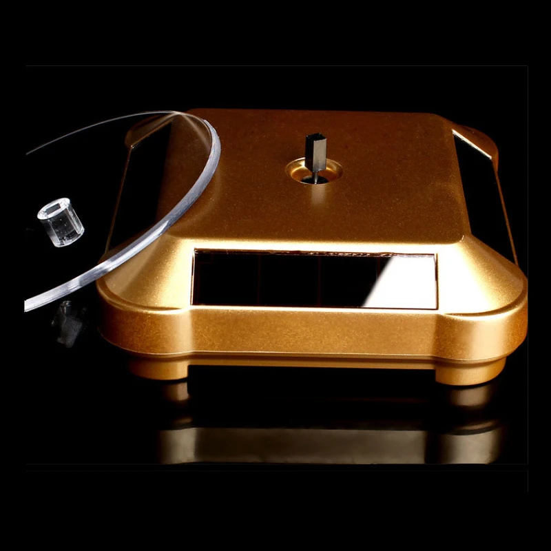 Вращающийся на солнечной батарее Дисплей Стенд для ювелирных изделий Подставка