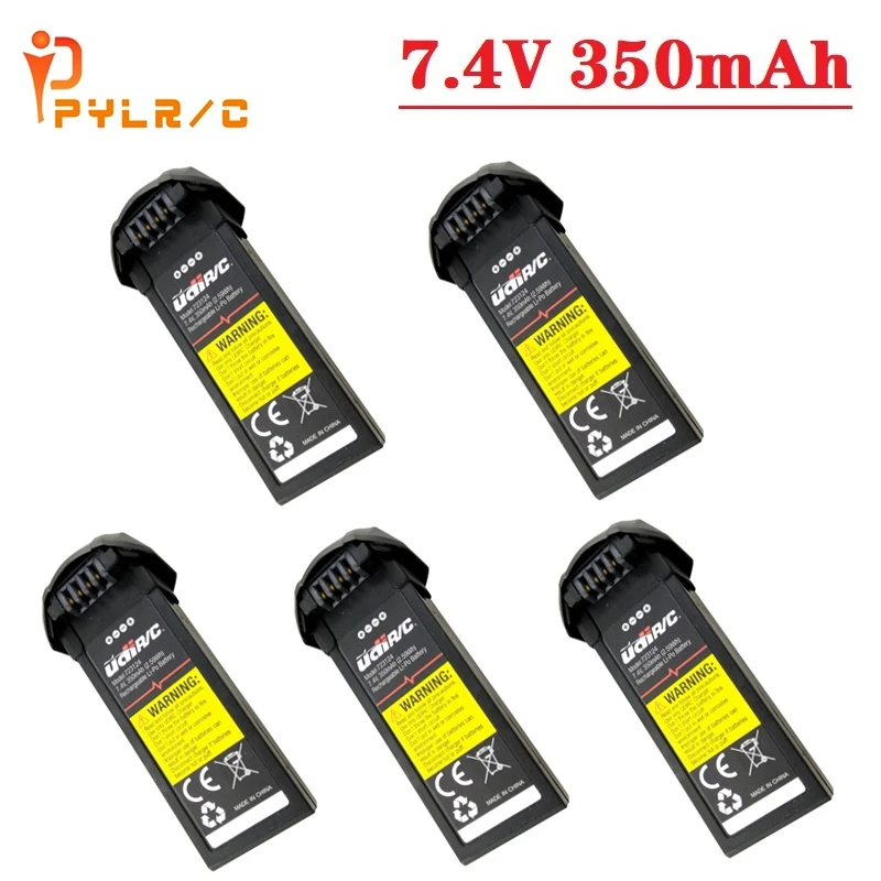 

1/2/3/5 шт. U31W U36 T25 U34W U36WH Аккумулятор 7,4 В 350 мАч литий-полимерный аккумулятор для радиоуправляемого квадрокоптера вертолета, запасные части, ба...