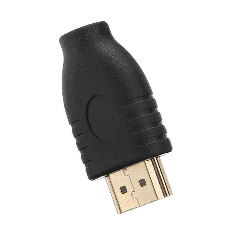 Стандартный переходник с HDMI разъемами типа А на Micro совместимый гнездом D черный