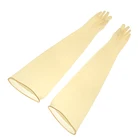 Промышленные лабораторные защитные перчатки Anaerobie, 75 см, желтые