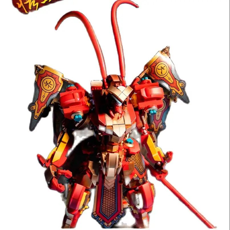 

Обезьяна Король воин Mech Zon Wukong золото Mecha робот скоростные кирпичи Модели Строительные блоки goed Voor Jongen Kerst Geschenken