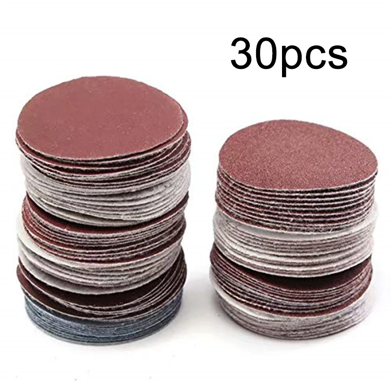 

30pcs 4" 100mm Sander Disc 320/400/600/800/1000/1500 Grit Sanding Polishing Pad Sandpaper Assortment Polishing Cleaning Tool