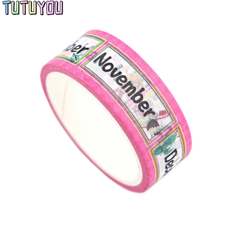 

PC504 Month Creative Decorative Paper Washi Tape DIY Scrapbooking Masking Tapes School Office Supply