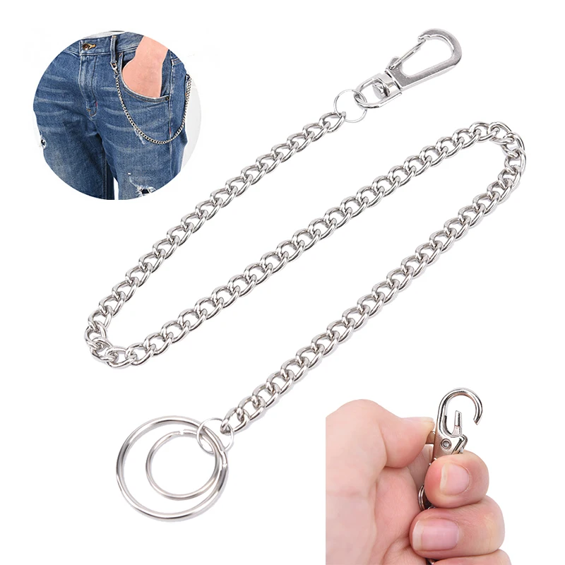 38 см длинный хип хоп брелок для мужчин и женщин кошелек пояс цепь брюки хипстер с