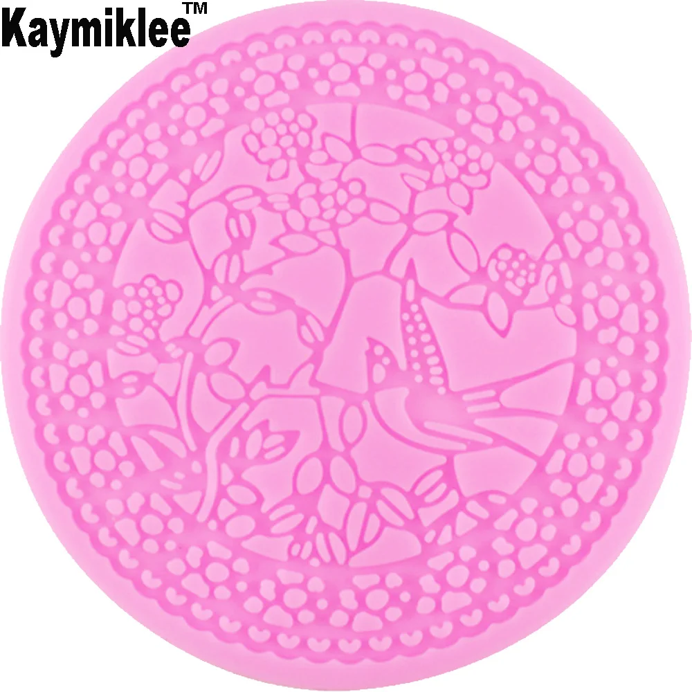 

F1194 кружевная силиконовая форма в виде птицы, форма для помадки, инструменты для украшения тортов, модель Sugarcraft, форма для шоколада