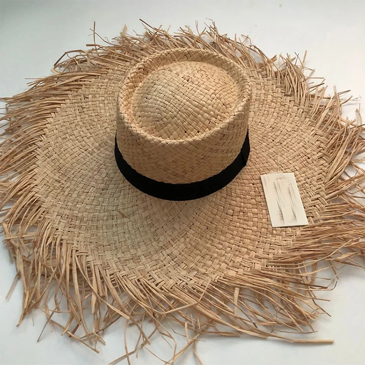 

2020 Summer Fashion Floppy Straw Hats Casual Vacation Travel Wide Brimmed Sun Hats Foldable Beach Hats For Women With Big Heads