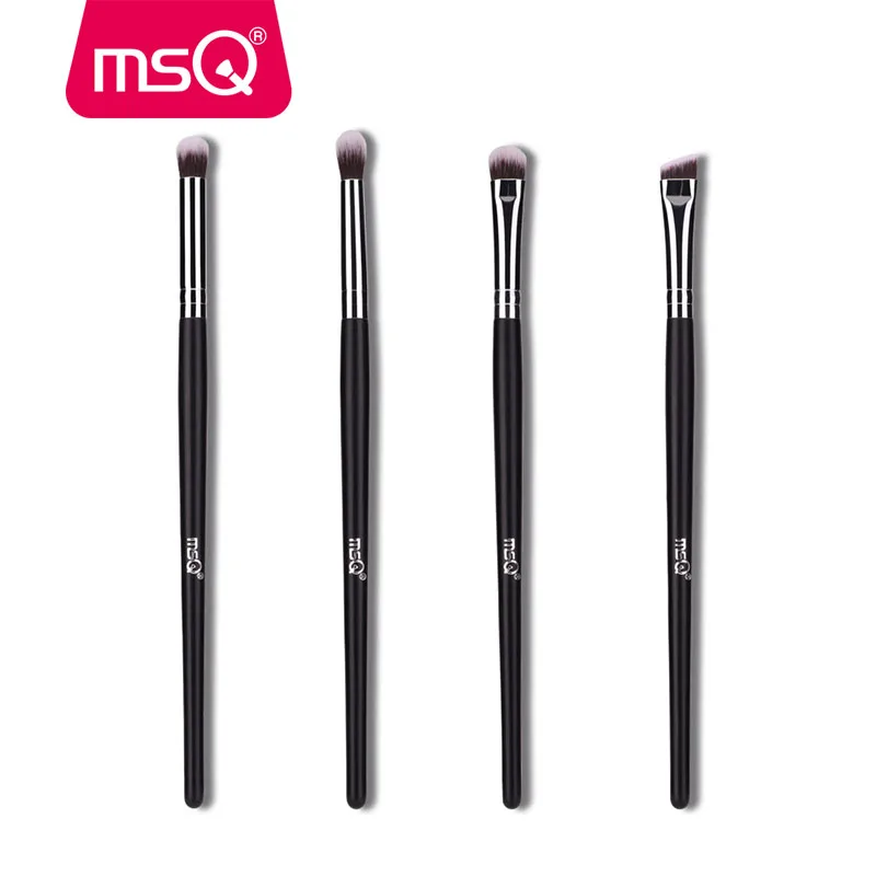 K15b1 MSQ Pro 15 шт. Макияж Расчёски для волос комплект Косметическая пудра Основа тени для век Make Up Расчёски для волос Косметика Мягкие Синтетические волосы с ПУ кожаный чехол - Handle Color: K15b1