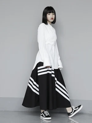 Маленькая весенне-осенняя Новая Домашняя рубашка в стиле Харадзюку с имитацией