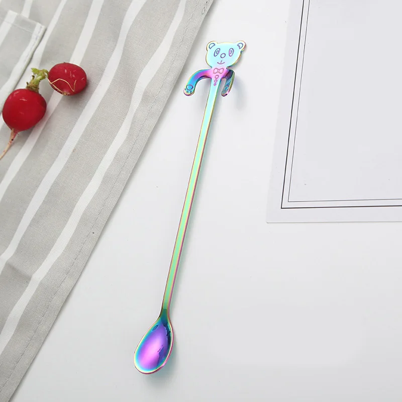 1 шт. чайные ложки в виде кошки из нержавеющей стали | Дом и сад