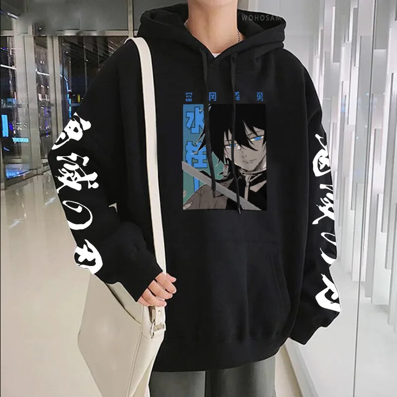 

Anime Demon Slayer Tanjirou Nezuko Men Hoodie Harajuku Casual Long Sleeve Sweatshirt Boy Unisex Streetwear Hip hop Male Tee Tops