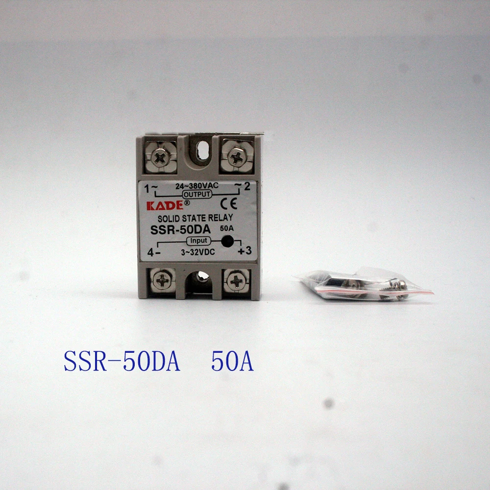 SSR -10DA/25DA/ 40DA/50DA DC control AC white shell Single phase Solid state relay without plastic cover | Обустройство дома