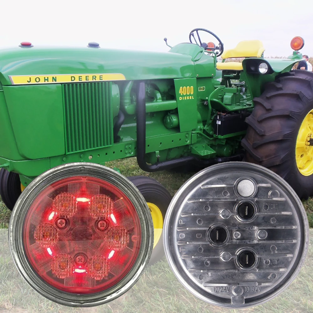 Лампа Par36 светодиодная 12V 24V задний белый/красный фонарь LED для тракторов John Deere: 920 930 1020 1040 1120+ AR21739 x1шт. on.