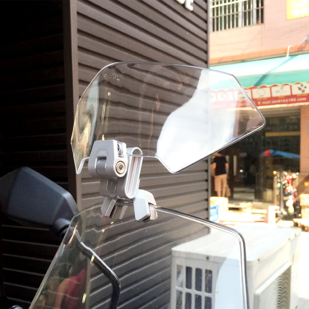 

Universal Motorcycle Windshield Airflow Adjustable Windscreen extension Deflector Spoiler