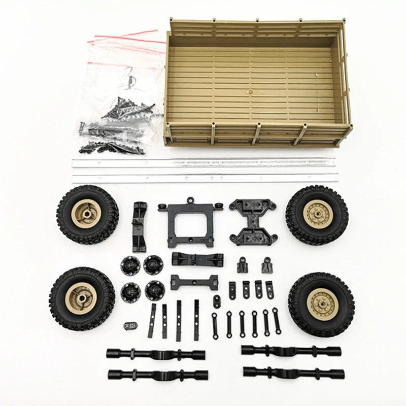 Для Wpl Rc автомобиль аксессуары Diy 4 колесный прицеп грузовик газ части автомобиля