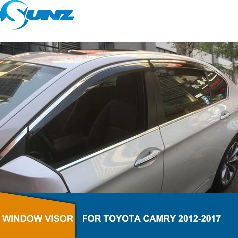 Дым боковое окно дефлекторы Защита от солнца дождь для TOYOTA CAMRY 2012 2013 окна viosd SUNZ