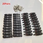20 пар, 30 А, 1000 В, разъемы для солнечных панелей, папа и мама, IP67 TUV, используются для солнечных панелей, кабелей и проводов 2, 5 мм2, 4 мм2, 6 мм2