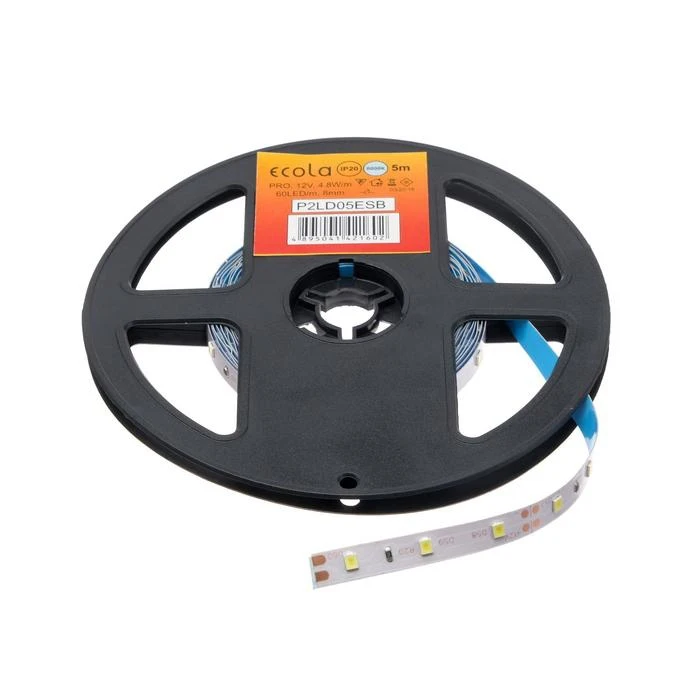 Светодиодная лента на катушке Ecola LED strip PRO 8 мм 12 В 6000 К 4.8 Вт IP20 5 м 5501892 - купить по