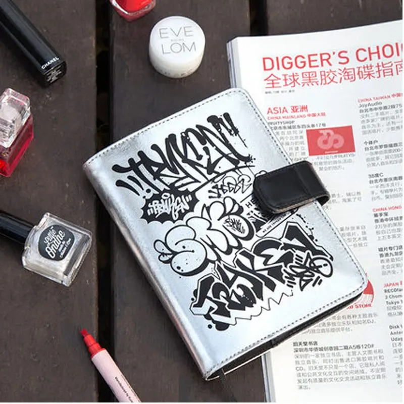 

Yiwi A6 Creative Graffiti Diary Planner With Monthly Grid Filler Pages Inside