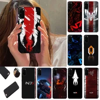 mass effect n7 phone case fundas shell cover for xiaomi 8 9 note10 for redmi 8 9t note9 4g