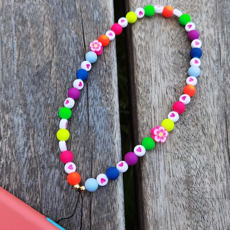 2022 NEW Universal Phone Charm Strap Mobile Chain Multi Color For Girls Phone Key Chain Strap Lanyard for Keys Lady Gift
