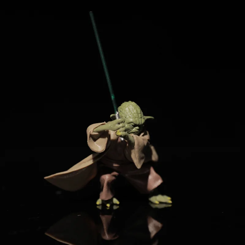 

Q Version Star Wars Figure Yoda Master with Sword Bag Toys Anime Figure Models Doll Marvel Action Figures Decoration Toys Gifts