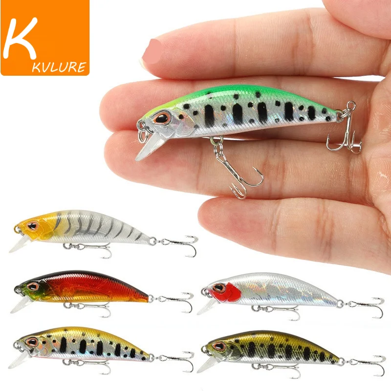 

1Pcs Fishing Bait Minnow Sinking Wobblers Hard Bait 55mm Artificial Bait Trout Hard Lure Jerkbait Crankbait Bass Fishing Tackle