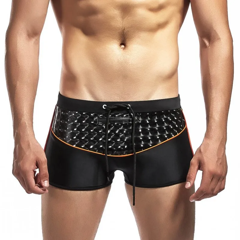 Новинка 2019 блестящие мужские боксеры со шнуровкой на талии мужское Спортивное