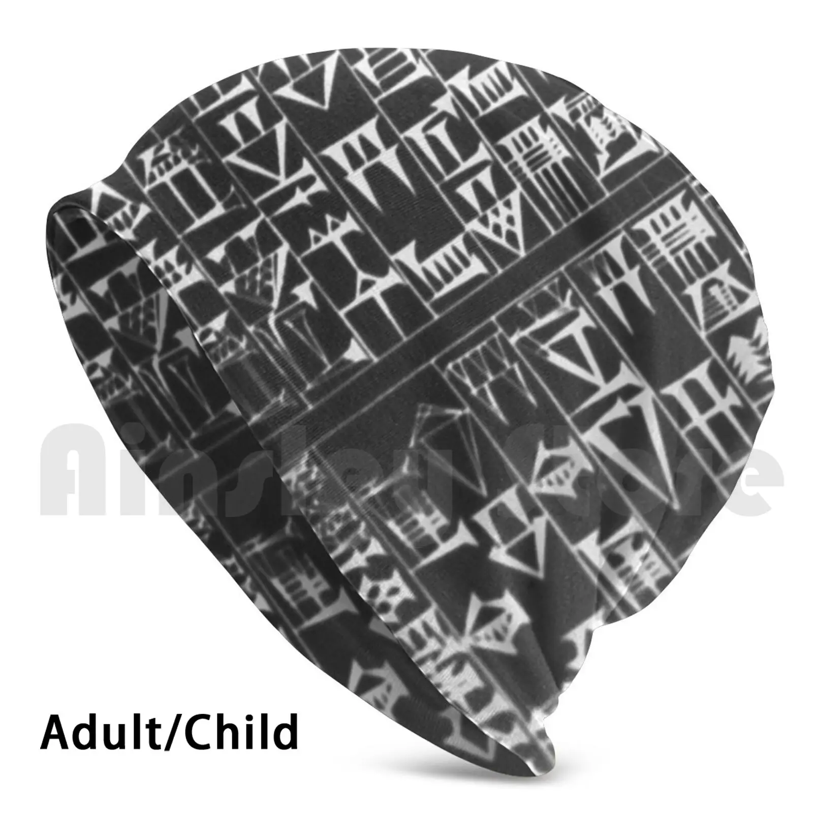 

Шапка-бини Hammurabi, вязаная шапка в стиле хип-хоп, код Hammurabi Cuneiform, история, древняя история, Вавилон