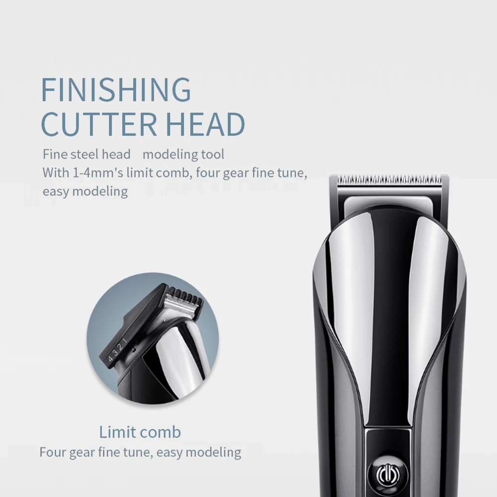 Beard Trimmer Hair Clipper Electric Shaver Razor Adjustable Wireless Waterproof Machine Men Barber Face Care Tool Men'S Fashion | Бытовая
