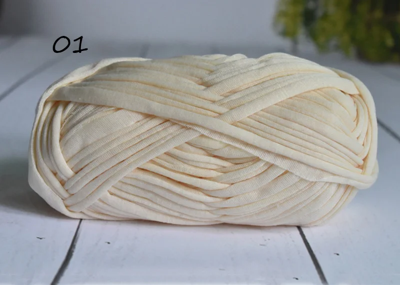 01 1pc 100 г/шар плотная ткань полоса Пряжа Ремесло для ручная вязка крючком DIY подушка одеяло ткань полоса для сумок - Цвет: 01 1pc