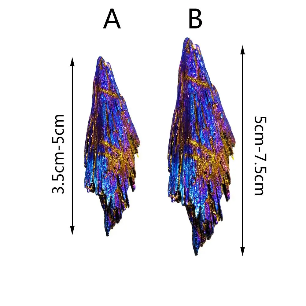 1 шт. натуральный кварцевый кристалл струйный камень Радужный титановый кластер