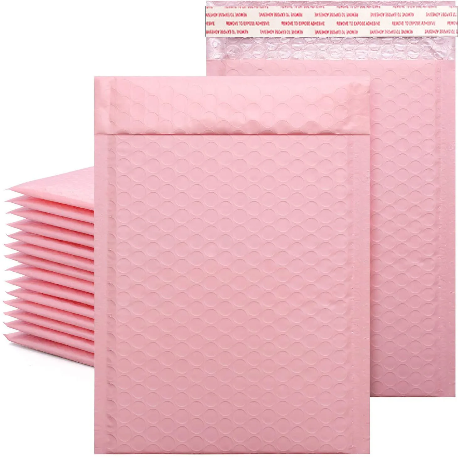 

50pcs Bubble Envelope bag Pink Bubble PolyMailer Self Seal mailing bags Padded Envelopes For Magazine Lined Mailer